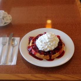 Belgian Waffle Breakfast Meal